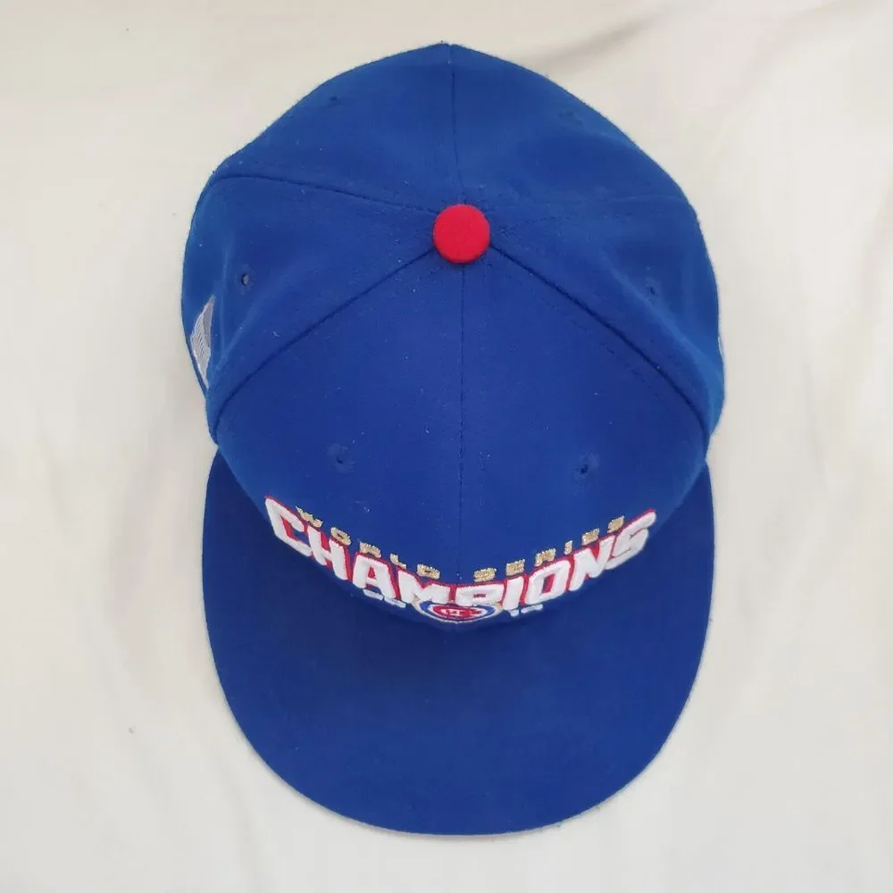 New Era 59Fifty MLB Chicago Cubs World Series‎ Champions Fitted Hat Size 7.5